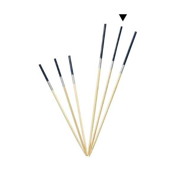 勘定串 紺/銀（2色）　12cm◇持ち手にアクセントの色を施したシンプルで洒落た飾り串です。◇竹串はシンプルなスタンダードモデルの丸串から料理に合わせた様々な形状の串があります。◇創作に最適ななカタチで、機能性に優れた実用的な竹串です。◇竹...