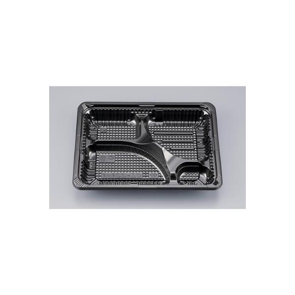 CZ-221-1 ＢＳ黒 本体◇定番のお弁当容器に！◇コストパフォーマンスに優れた弁当容器です。●本体：レンジ対応●素材：BS●耐熱温度：100℃　　　●サイズ：230×171×31mm ●入数：50枚