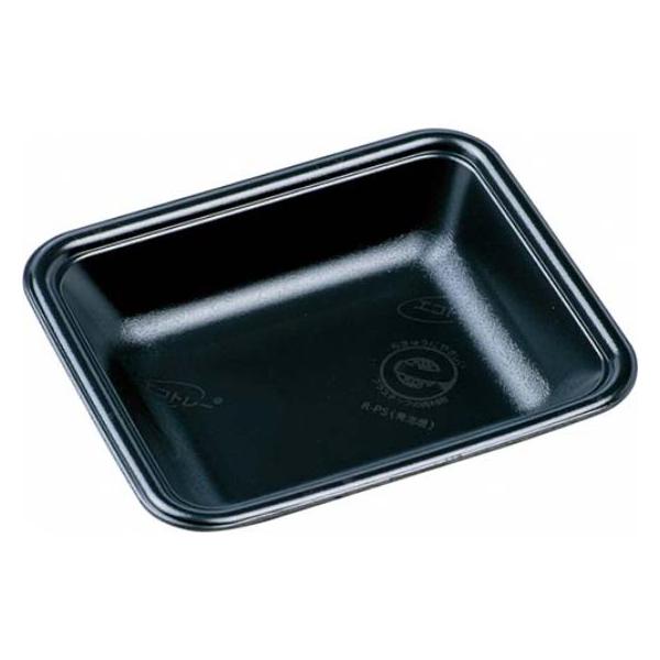 エコ黒 FLB-V13-30 W◇お肉やお魚を入れるラップ包装対応の軽量で環境にも配慮された汎用食品トレーです。●本体：レンジ不可●材質：PSP●耐熱温度：80℃●サイズ：147×128×30mm●入数：100枚