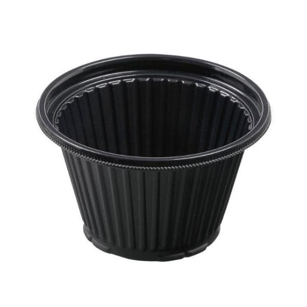 DLV丸カップ100（57）MSD 黒◇DLV-BOX24-20 MSD本体Ｋ（黒）専用の耐熱カップです。●本体：レンジ対応●材質：PS耐熱(MSD)●耐熱温度：110℃●サイズ：φ100×57mm●入数：30枚