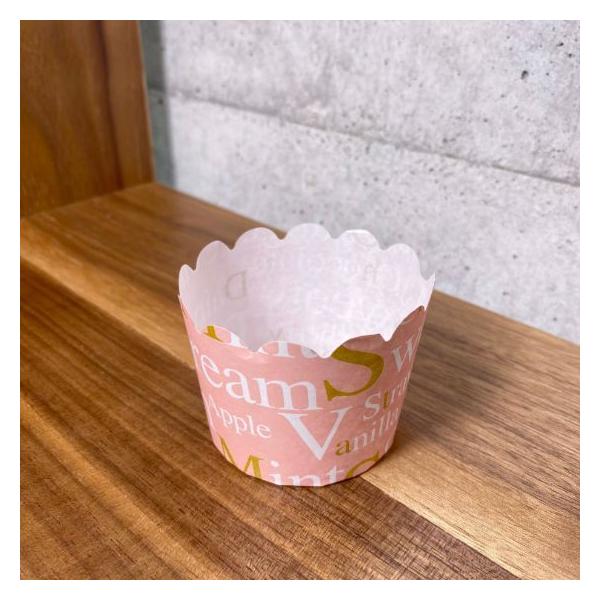 NP-6 スイーツ柄◇ナチュラルなベーキングカップです。◇そのまま生地を流し込んでオーブンで焼成が可能です。●材質：紙●容量：約 140ml●サイズ（口径×底径×高さ）：φ68×φ55×H50mm●入数：100枚