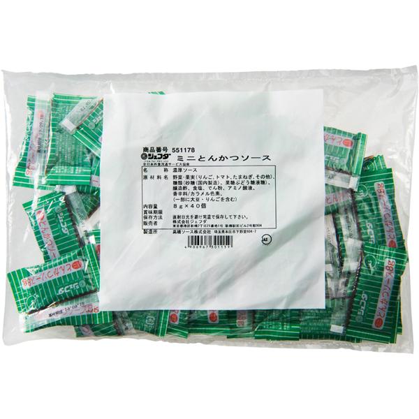 【1個】 JFDA ミニとんかつソース 小袋 320g (8g×40袋入) ジェフダ