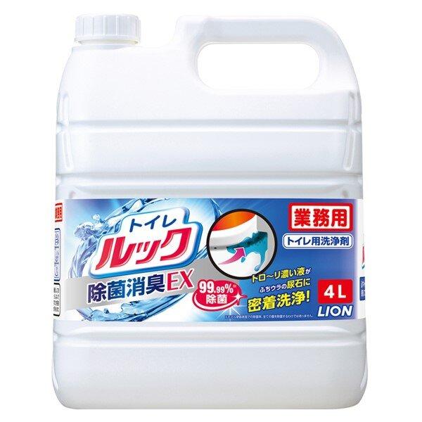 ライオン トイレ ルック◇毎日こまめに使うと汚れや尿石がたまらずお掃除がラクに。◇トローリ濃い液がふちうらの尿石に密着洗浄、たれおちにくい。◇酸性パワーで尿石をすっきり除去。【ライオンハイジーン株式会社】●容量：4Ｌ●液タイプ／液体●液性：...