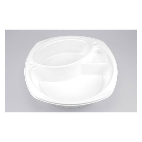 BFカレー内11 ホワイト 本体◇本体と蓋がしっかり閉まるので汁漏れしにくいカレー容器です。◇テイクアウトやデリバリーとして人気です。※BFカレー内11 嵌合蓋 （Ｕ字穴） の本体です。●本体：レンジ対応●素材：BF●耐熱温度：105℃　　...