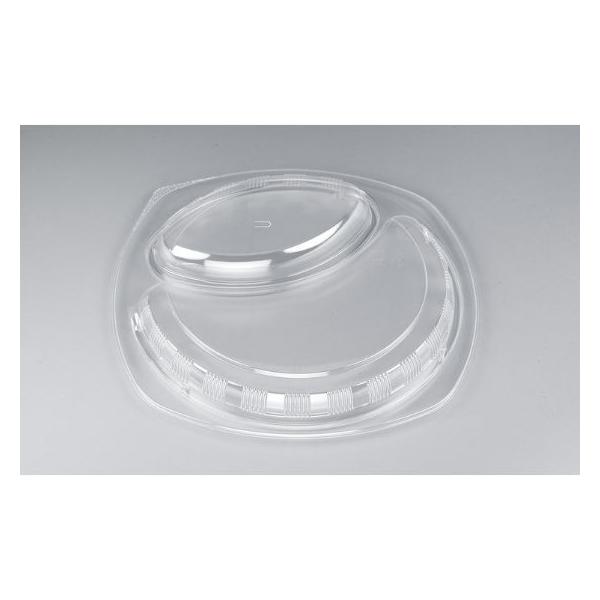 BFカレー内11嵌合蓋 （Ｕ字穴） ◇本体と蓋がしっかり閉まるので汁漏れしにくいカレー容器です。◇テイクアウトやデリバリーとして人気です。※BFカレー内11 ホワイト 本体 の蓋です。●蓋：レンジ不可●素材：OPS　●耐熱温度：85℃　　　...