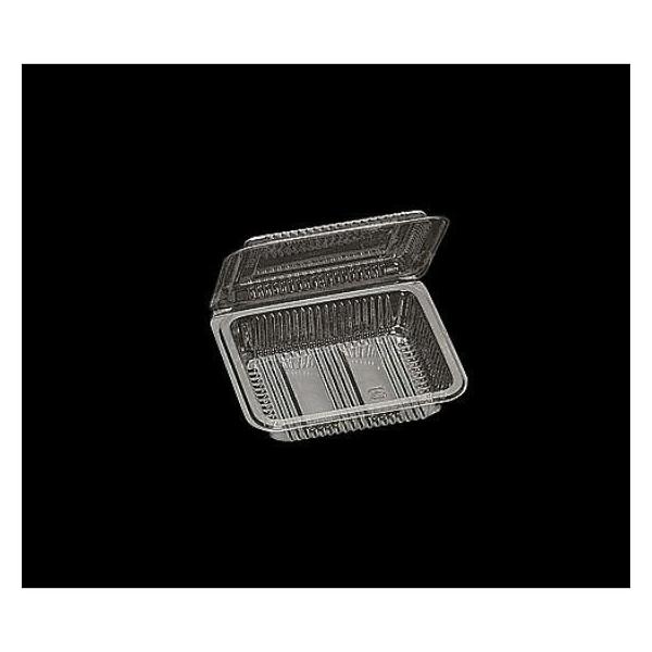 フードパック P-35◇さまざまなシーンに対応できるリーズナブルな汎用一体式容器です。●本体：レンジ不可●素材：OPS●耐熱温度：80℃　　　　　　●サイズ：114×95×23（8）mm●入数：4000枚（100枚×40）