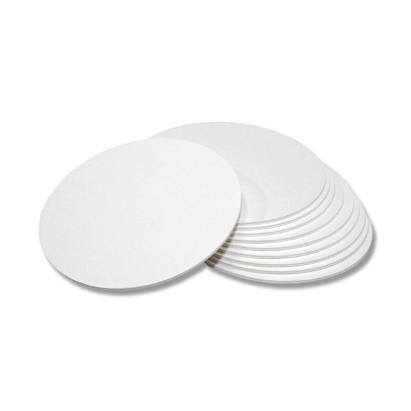 4000枚】コースター（丸） 白無地 （φ90×厚み0.5mm） 業務用