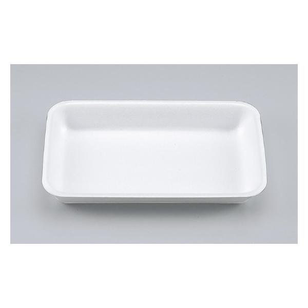 V-1-26 無地 ◇無地で汎用性のある発泡の業務用食品トレーです。◇お肉やお魚などの生鮮食品から揚物や煮物などのお惣菜まで幅広く使用されています。◇ラップを使用して包装する容器です。●素材：PSP●耐熱温度：85℃●特徴：断熱・保温・耐寒...
