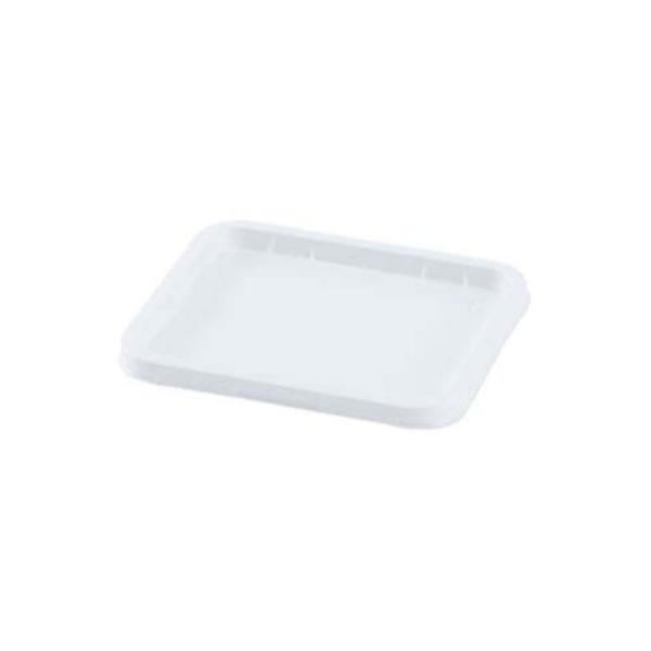 代引き不可】【A・蓋】1200枚・角型バルク容器 角500ml 蓋（W）-P