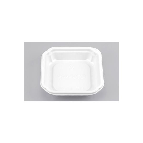 BF-11 ホワイト 本体◇定番のお惣菜の容器です。◇スーパーやお弁当やさんで人気です。●本体：レンジ対応●素材：BF●耐熱温度：１０５℃　　　　　●サイズ：１１０×１１０×２５mm ●入数：５０枚