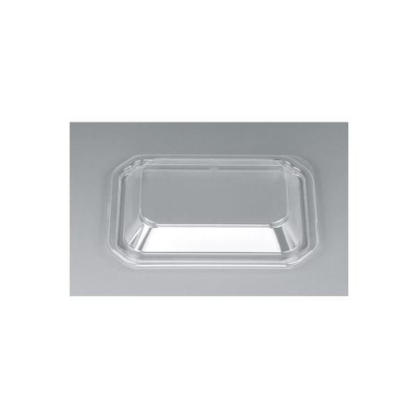 BF-12嵌合蓋 ◇定番のお惣菜の容器です。◇スーパーやお弁当やさんで人気です。●蓋：レンジ不可●素材：OPS●耐熱温度：８５℃　　　　　●サイズ：１４８×１１０×１８mm ●入数：５０枚