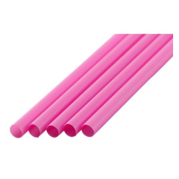 DAIYA STRAW ストレートストロー ピンク◇ジュース用のストレートストロー（袋なし）です。 ●サイズ：φ6mm×21cm●入数：500本