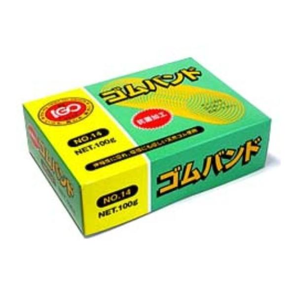アイ・ジー・オー 輪ゴム （RB14-1H-A）◇食品包装・軽包装・農業用地等に！◇抗菌加工済みのため、野菜等の食材に安心、安全にご利用できます。●材質：天然ゴム●色：アメ色●番手：♯14●内容量：約820本●サイズ（折径×切巾×厚み）：5...