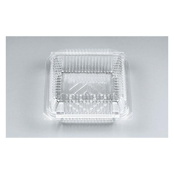 フードパック KHS-8◇本体と蓋がパチッと閉まるフードパックです。◇調理パンの容器やお惣菜の容器として人気です！●材質：OPS●レンジ：不可●サイズ（mm）：128×128×33  フタ20●入数：50枚