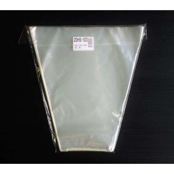 OPP ボードン　三角袋（プラマーク入）カラー：透明厚み：0.02mm寸法：口幅280/底幅120×高さ300mm水切り用底コーナーカット有り（2箇所）材質：OPP入数：100枚こちらの商品は他の商品（同梱不可商品除く）と同梱可能です