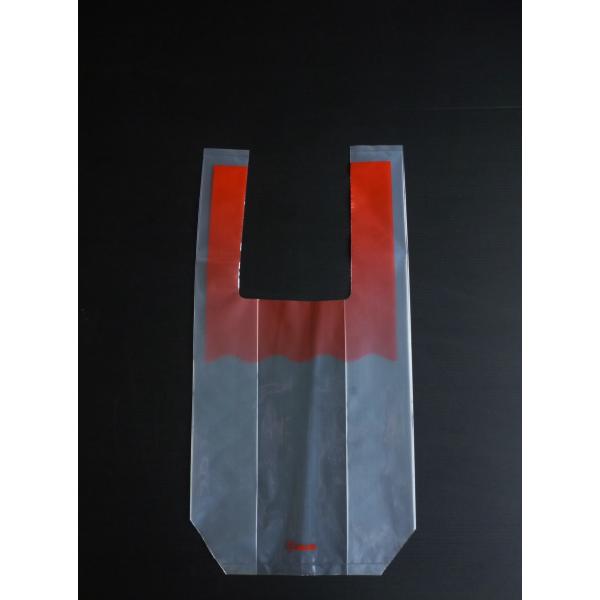 スイカ袋　1玉用　中適用サイズ：Ｍサイズ（5kg）のスイカカラー：透明（上部のみ赤）寸法：横230×マチ140×縦460mm厚み：0.06mm材質：ポリエチレン数量：50枚こちらの商品は他の商品（同梱不可商品除く）と同梱可能です