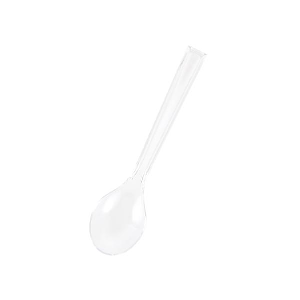 HEIKO プラスチックスプーン 12.3cm 透明 バラ (個包装なし) 100本