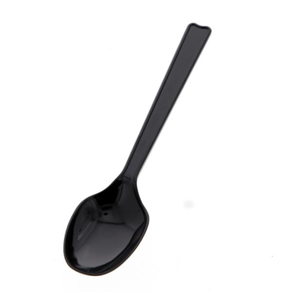 HEIKO プラスチックスプーン 16cm 単袋 黒 1袋 100本入