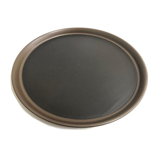 トレー お盆 おぼん 配膳 丸盆φ330 ブラウンN.S （1枚）飲食店