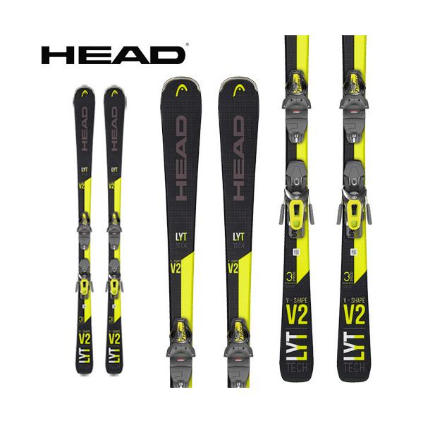 スキー板 ヘッド 21-22 HEAD ブイシェイプV2 V-SHAPE V2 + SLR9.0 (金具付) [旧モデルスキー]