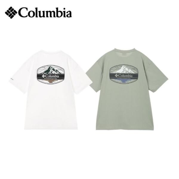 コロンビア Columbia サンライズストレイトオムニフリーズゼログラフィックショートスリーブTシャツ Sunrise Strait OFZ Graphic Tee XE9956