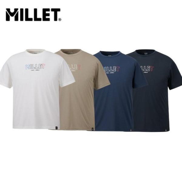 ミレー MILLET OUTLINE LOGO TS SS M 登山Tシャツ メンズ MIV02188 2026春夏M