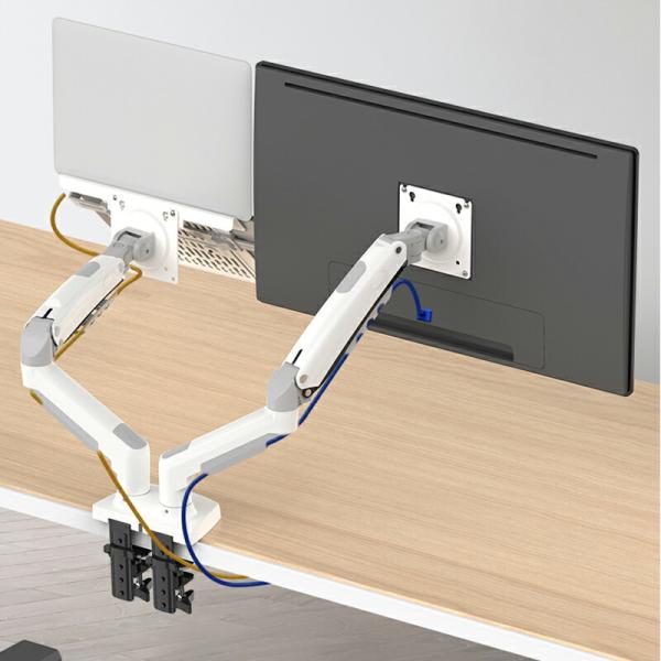 【新品未使用】 三画面モニターアーム ガス圧式 17~27インチ対応 zakkanoyamato_a00000111