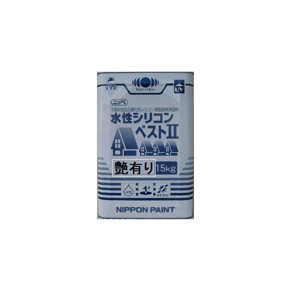 ニッペ 水性シリコンベスト2 艶有 各色 15Kg缶/1液 水性 シリコン