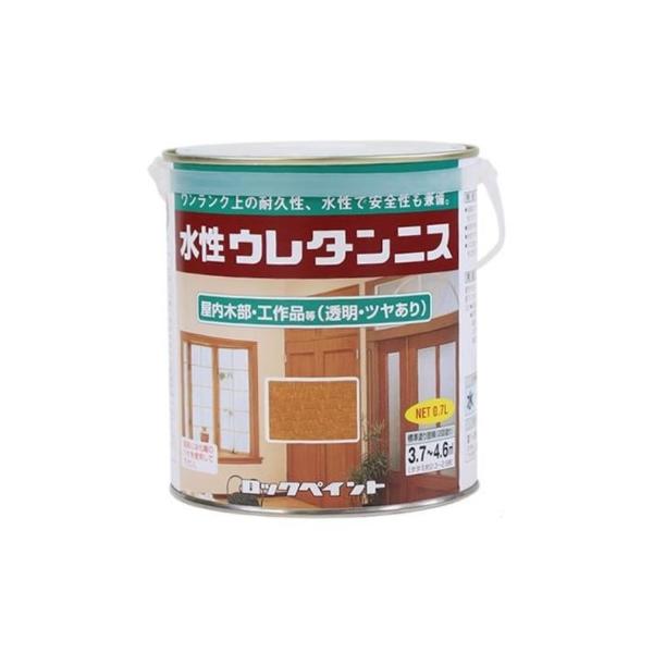 水性ウレタンニス　0.7Ｌ　各色　【ロックペイント】