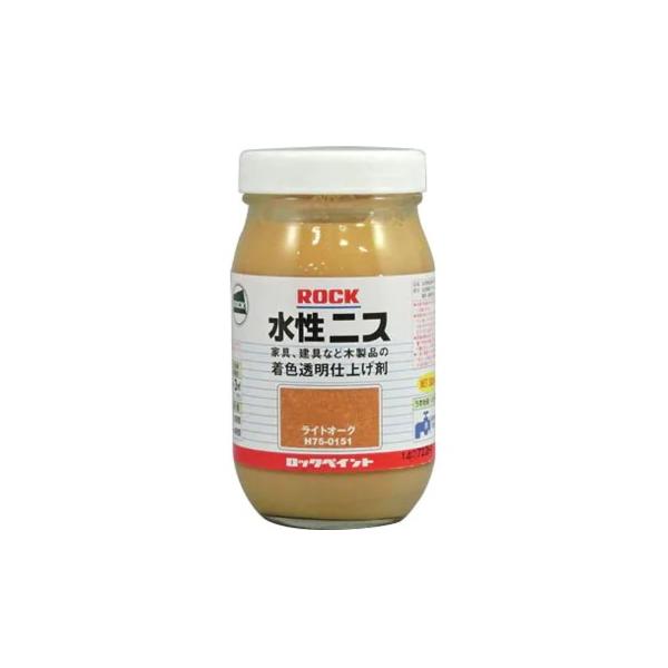 ロック水性ニス　300ml　各色　【ロックペイント】