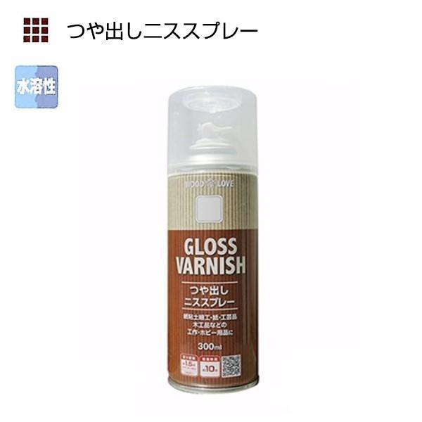 WOODLOVE つや出しニススプレー　300ml【ニッペホームプロダクツ】