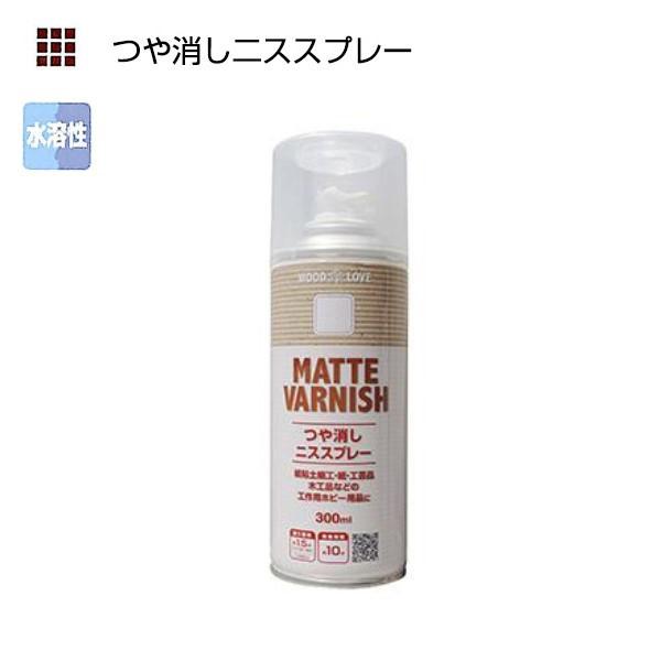 WOODLOVE つや消しニススプレー　300ml【ニッペホームプロダクツ】