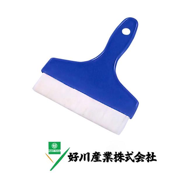 好川産業 白毛 PC糊刷毛 青柄 白毛/立 120mm(40号) 1本【好川産業株式会社】