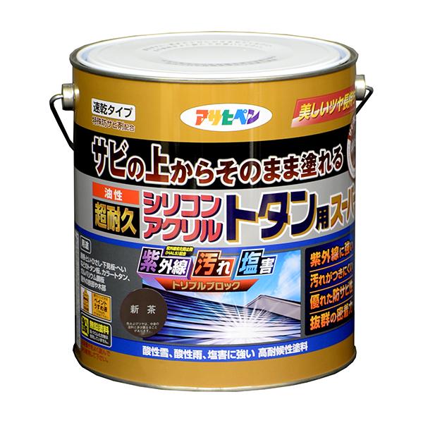 油性 超耐久シリコンアクリルトタン用スーパー 新茶 3kg（536129