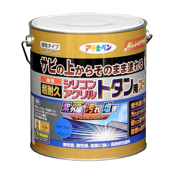 油性 超耐久シリコンアクリルトタン用スーパー スカイブルー 3kg