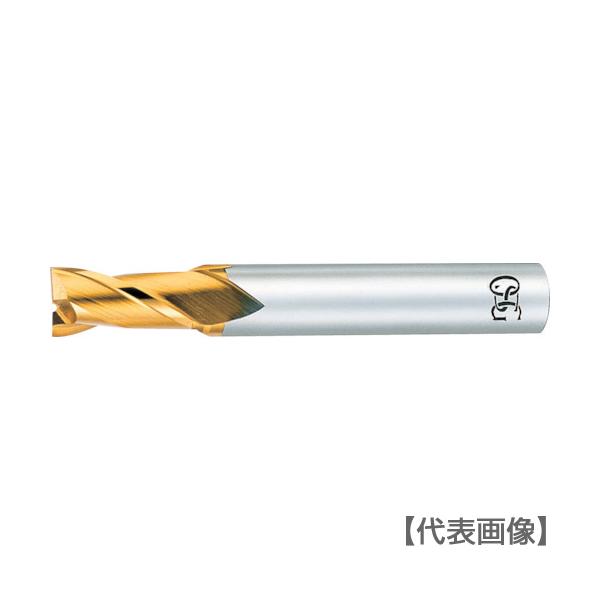 OSG  HSS-CO. ф2(２刃)×６(刃長)  TIN-EDN   ８本 OSG ハイスエンドミル TIN 2刃ショート 8（EX-TIN-EDS-8）631
