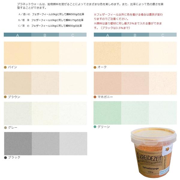 プラネットウォール専用ピグメント 500g 各色【プラネット