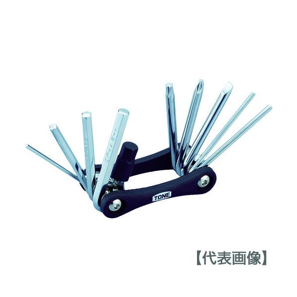 ＴＯＮＥ　二輪車整備工具　マルチツール　１０点セット（CMT10）810-9765【ＴＯＮＥ（株）】
