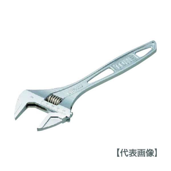 ＴＯＮＥ　ハイパーウォームモンキレンチ（目盛付）　全長３００ｍｍ（MWR-300）207-6787【ＴＯＮＥ（株）】