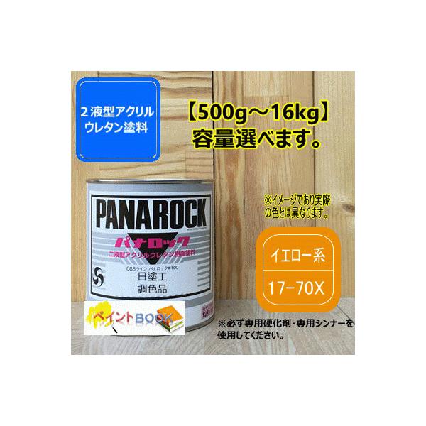 日塗工 17-70X】イエロー系 マンセル 7.5YR7/14 パナロック 2液型