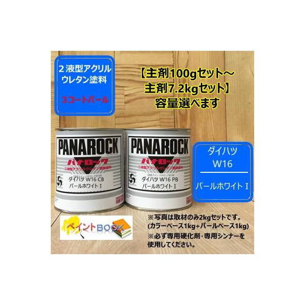 ダイハツ W16】 パールホワイトI 【カラーベース+パールベース