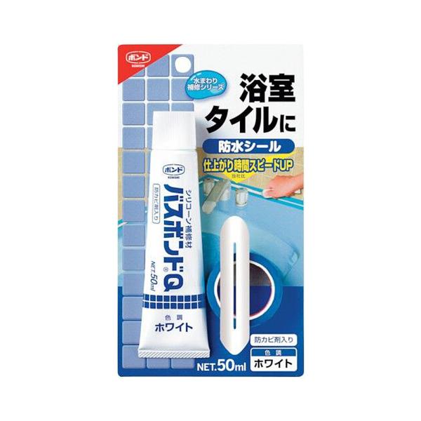 ●用途：浴槽 、タイル目地 、洗面台 、金属製排水管に●特長：密着性に優れたシリコーン樹脂使用。仕上がり時間スピードUP（当社比）。水・熱（+150℃）・寒さ（−40℃）・洗剤などの薬品に強い。チューブから押し出しやすく、簡単に補修できる。...