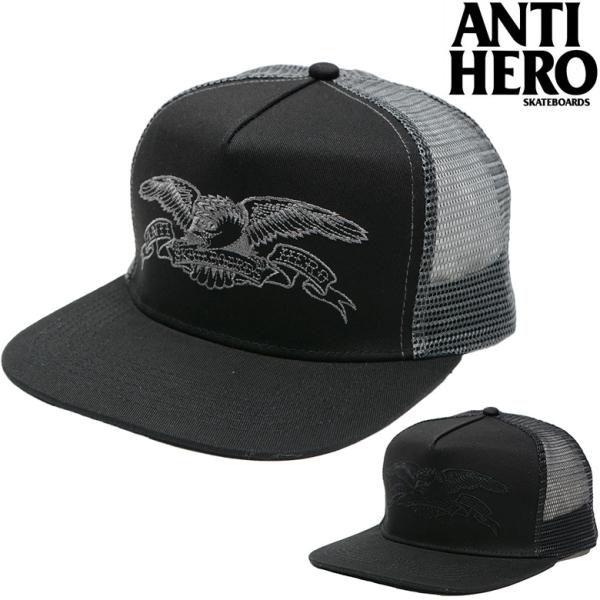 SUPREME × ANTI HERO メッシュキャップCAP BLACK 黒 Supreme（シュプリーム） × ANTI HERO 22SS MESH BACK 5PANEL CAP