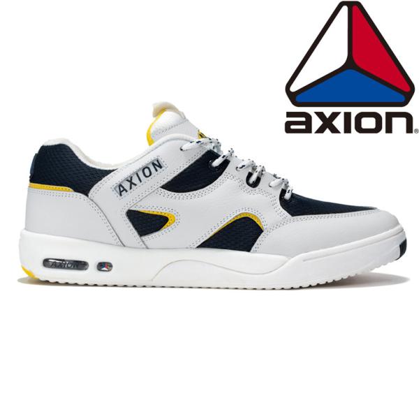 AXION FOOTWEAR GENESIS WHITE/NAVY アクション スニーカー メンズ 