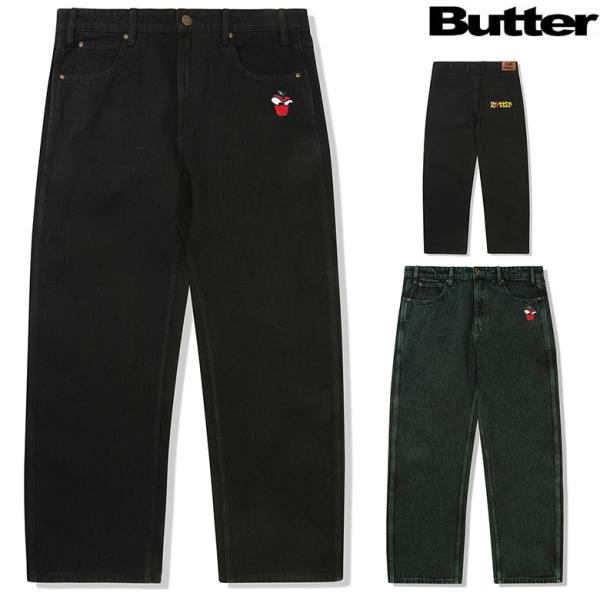 パンツ Butter Goods Apple Denim Pants Butter Goods（バターグッズ） パンツ BUTTER GOODS BIG APPLE DENIM
