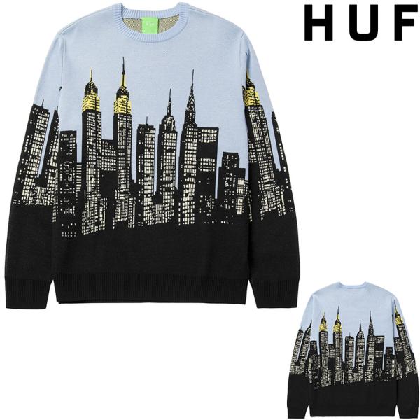 huf クルーネックニットセーター クリーム HUF（ハフ）の「PAID IN FULL CREWNECK SWEATER / HUF セーター