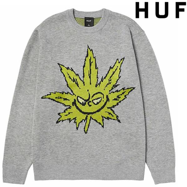 HUF / ニット・セーター(厚手)/M/アクリル/GRY/KN00476 pajaboo_huf-kn00476