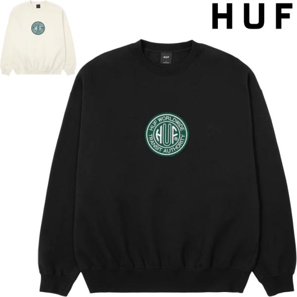 HUF ハフ トレーナー TRANSIT AUTHORITY CREW NECK スウェット