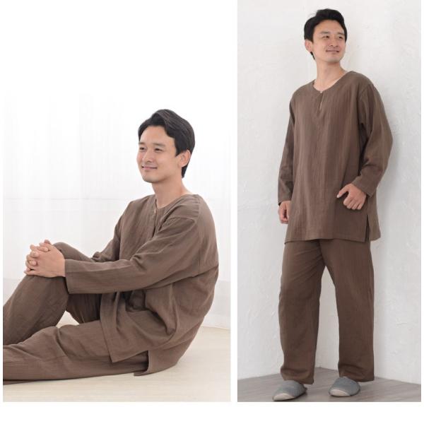 パジャマ メンズ 夏 長袖 丸首タイプ かぶり ふわっふわの綿スラブ二重ガーゼ 高級紳士パジャマ 日本製 父の日 ギフト 0505 Buyee Buyee Japanese Proxy Service Buy From Japan Bot Online