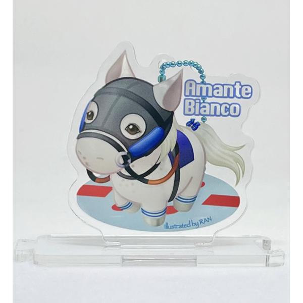 [Release date: May 6, 2024]こちらの商品は競走馬「アマンテビアンコ」をモチーフにしたアクリルスタンドです。ダート三冠の１冠目『羽田盃』優勝時の装備になっております。ボールチェーンがついているので、アクリルキーホルダ...